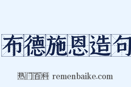 布德施恩造句是什么意思的图片